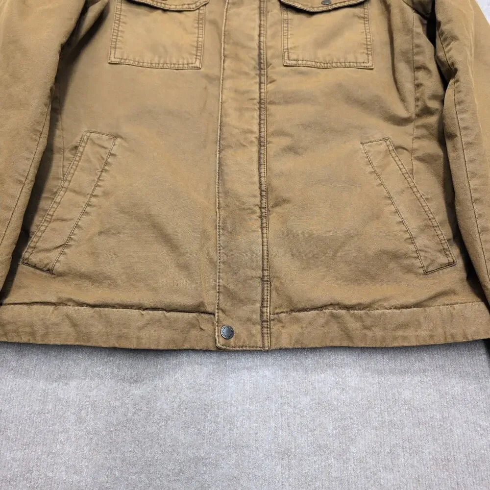 Levi's Men's Quilted Trucker Khaki Jacket Size XL Pockets